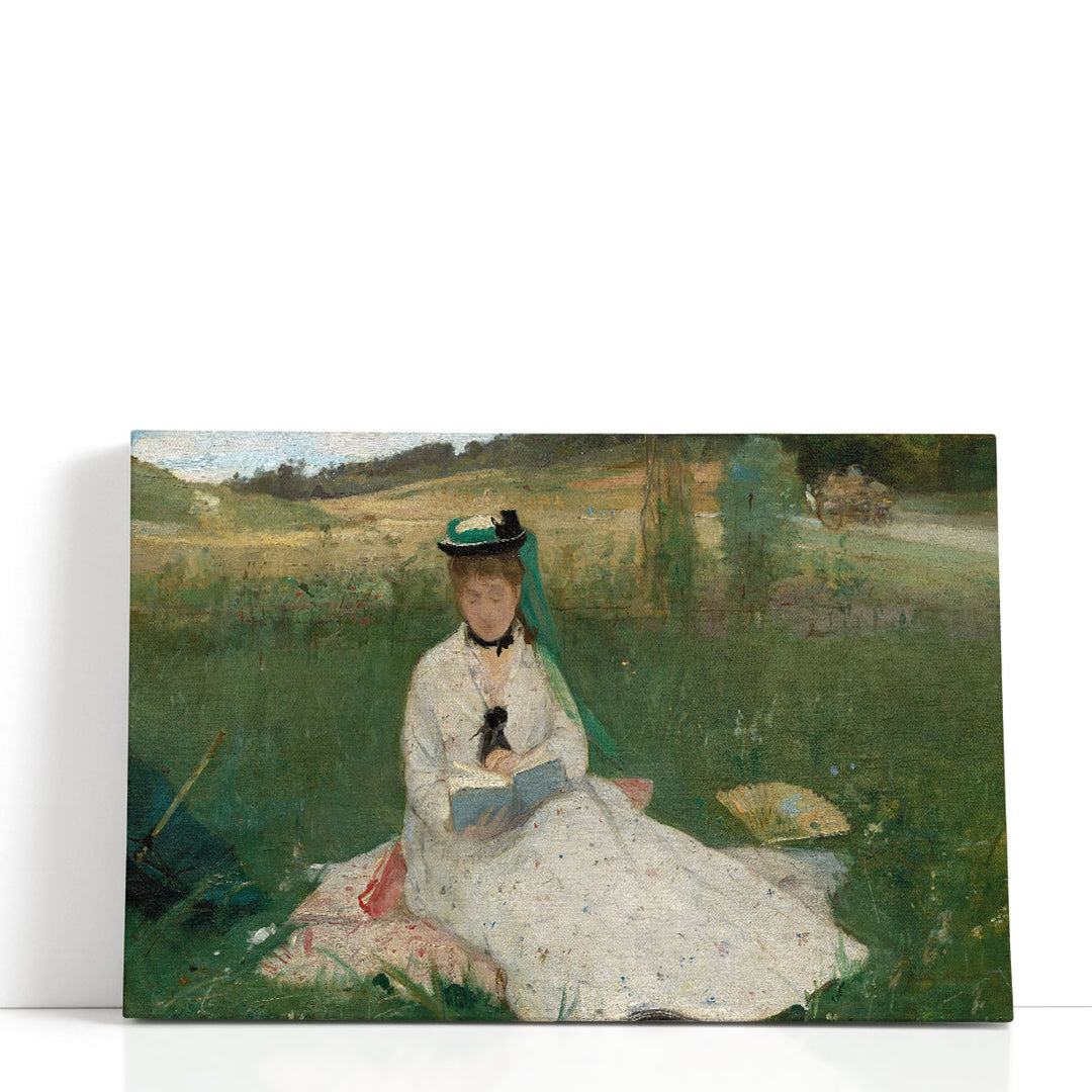 Impressionist female silhouette on canvas