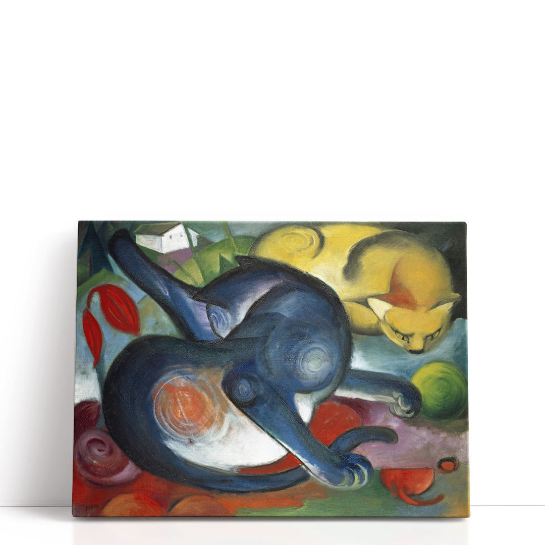 Blue Cat Wall Decor sleek feline silhouette