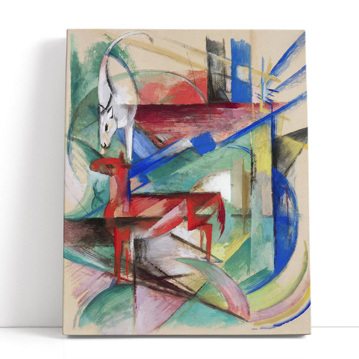 abstract animal silhouette on canvas