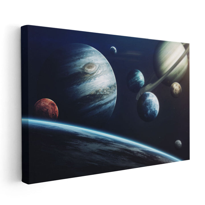 Planets of Solar System - Canvas Print Wall Art