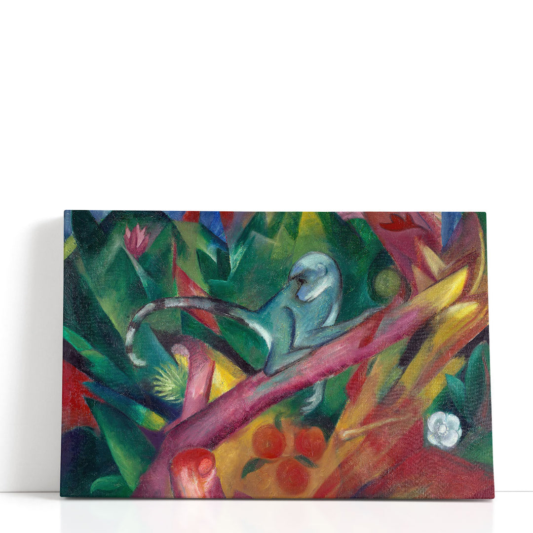 Expressionist monkey wall art in abstract style
