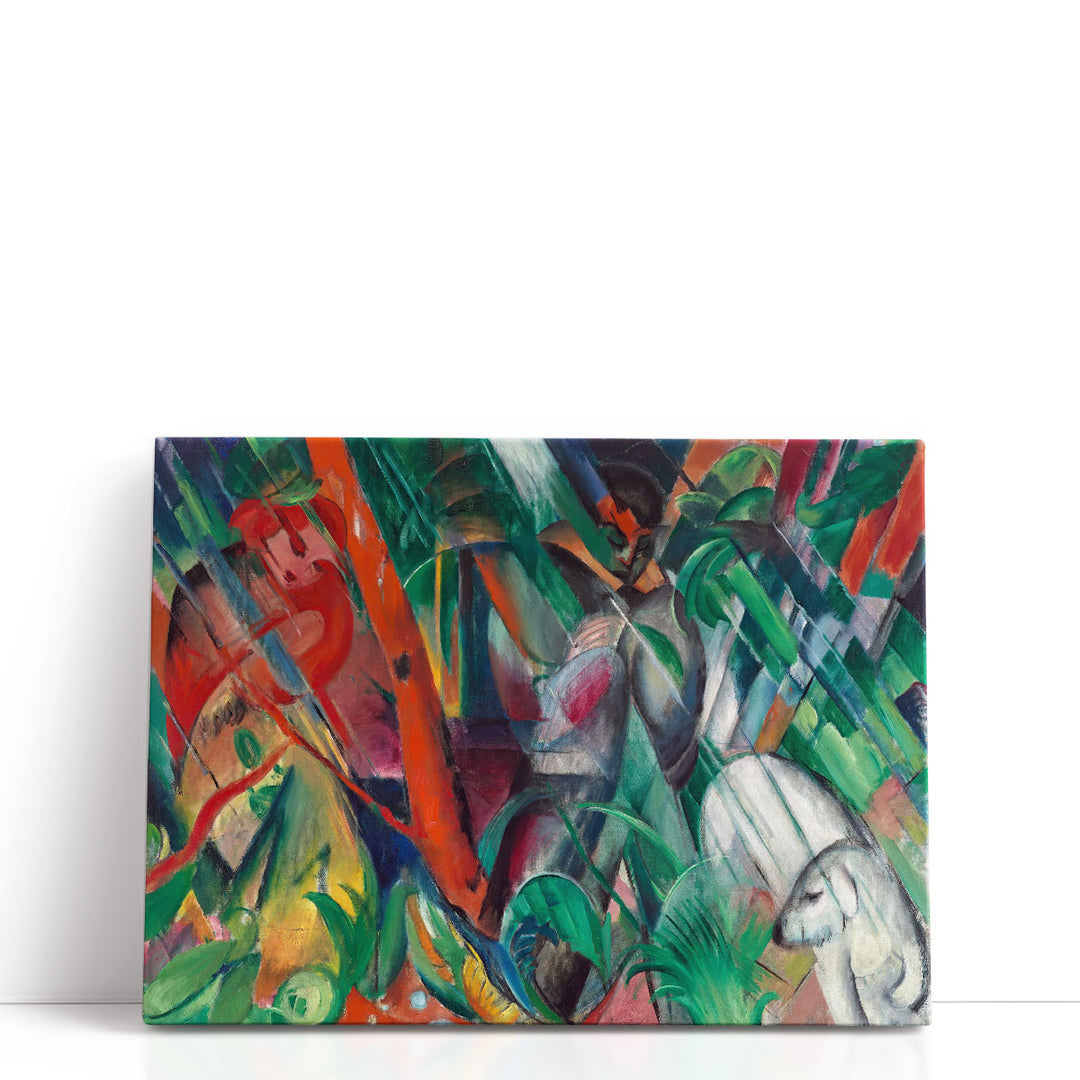 Abstract artwork with layered geometric forms