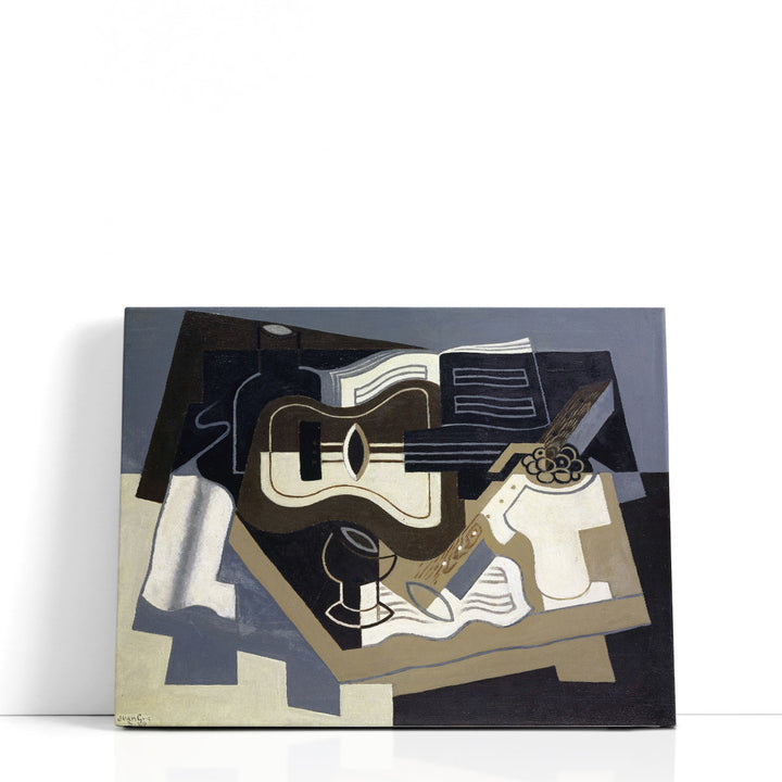 Guitar wall art in abstract cubist style