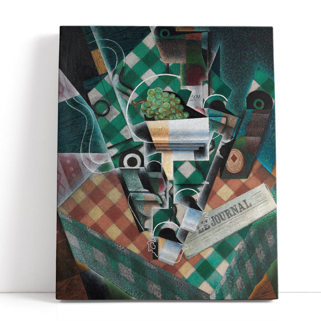 Abstract fruit wall art grape motif