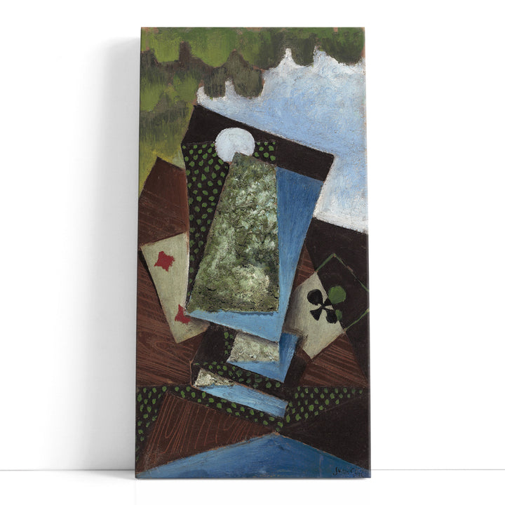 Classic abstract wall art green shapes