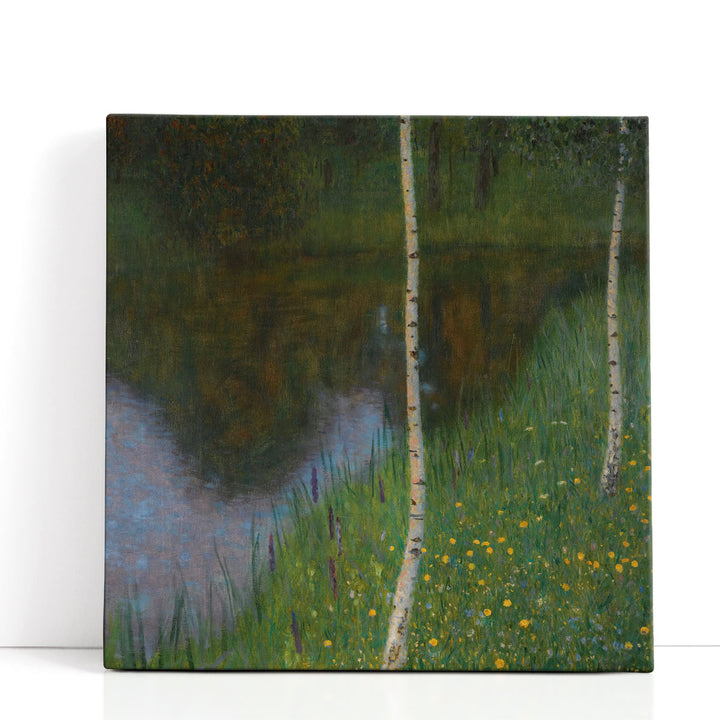 Lakeshore With Birches - Canvas Print Wall Art