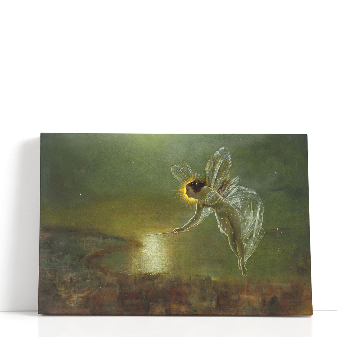 Neutral angel wall art serene figure
