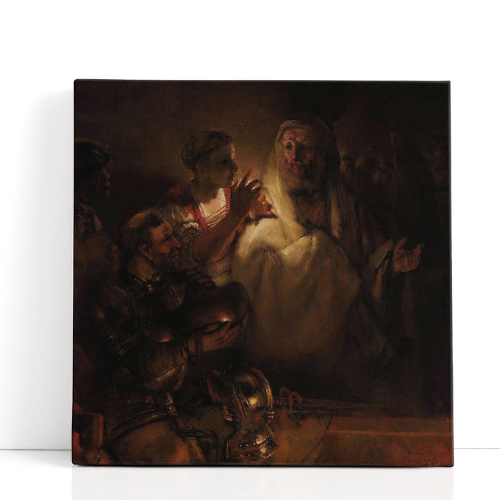 The Denial of St Peter, 1660 - Canvas Print Wall Art