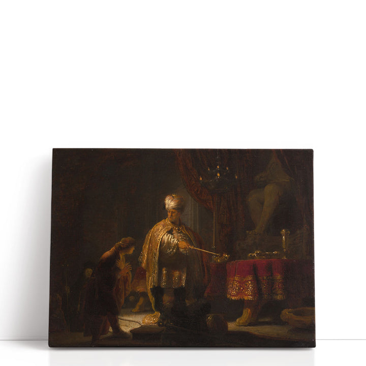 Daniel and Cyrus Before the Idol Bel, 1633 - Canvas Print Wall Art