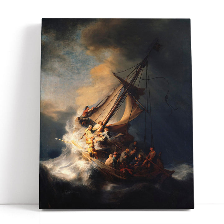 Rembrandt Christ in the Storm on the Lake of Galilee - Canvas Print Wall Art