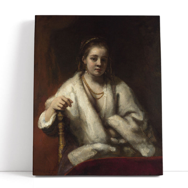 Rembrandt, Portrait of Hendrickje Stoffels - Canvas Print Wall Art