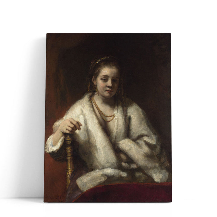 Rembrandt, Portrait of Hendrickje Stoffels - Canvas Print Wall Art