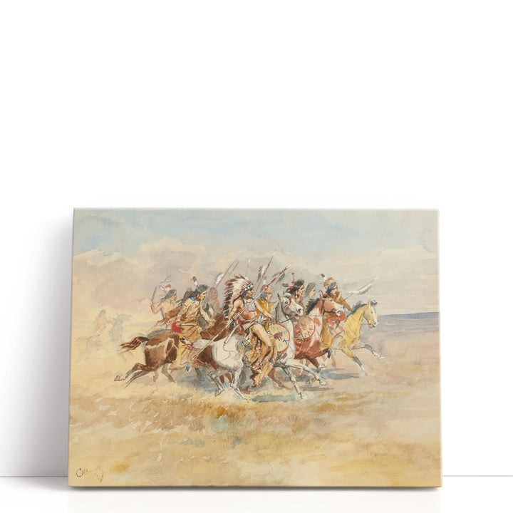 Blackfeet War Party, 1896 - Canvas Print Wall Art