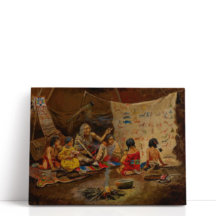 The Kindergarten, The Story Teller - Canvas Print Wall Art