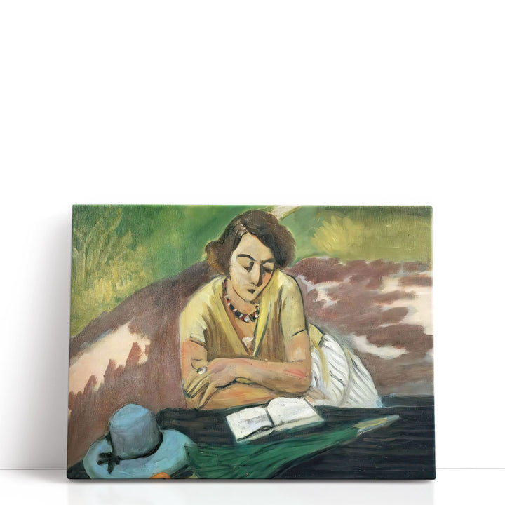 Reading Woman with Parasol, 1921 - Canvas Print Wall Art