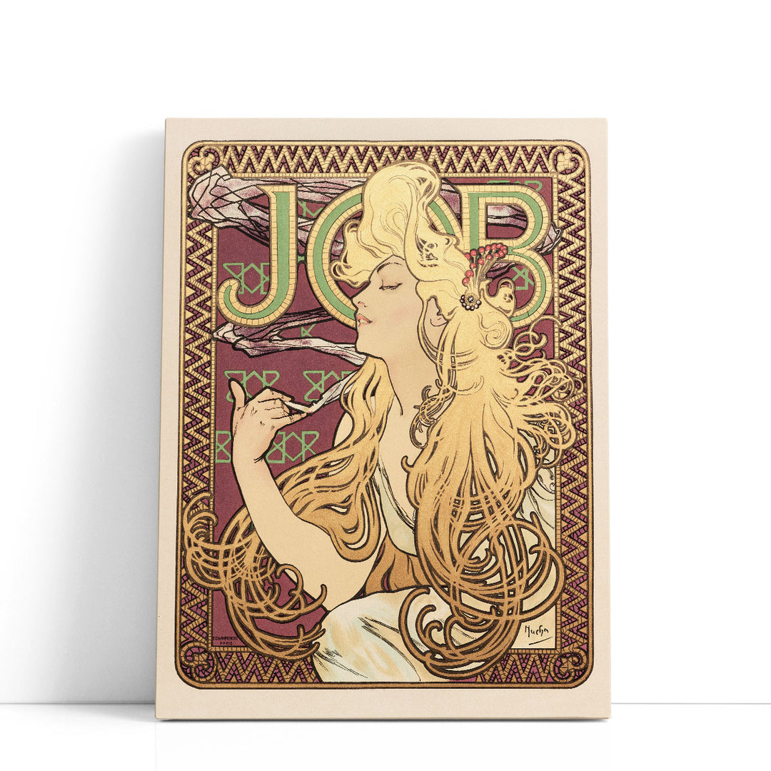 Art Nouveau Canavs Art Print ornate floral design