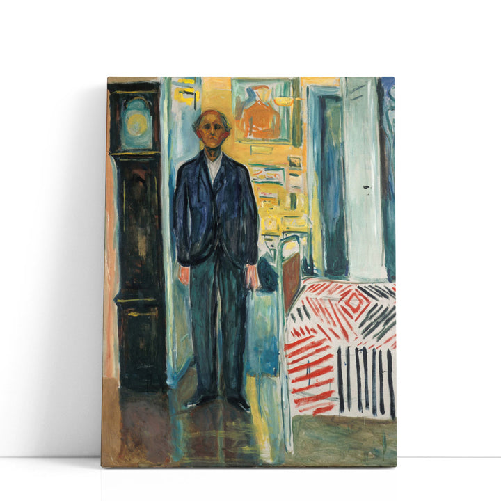 Self-Portrait, Between the Clock and the Bed, 1940 - 1943 - Canvas Print Wall Art