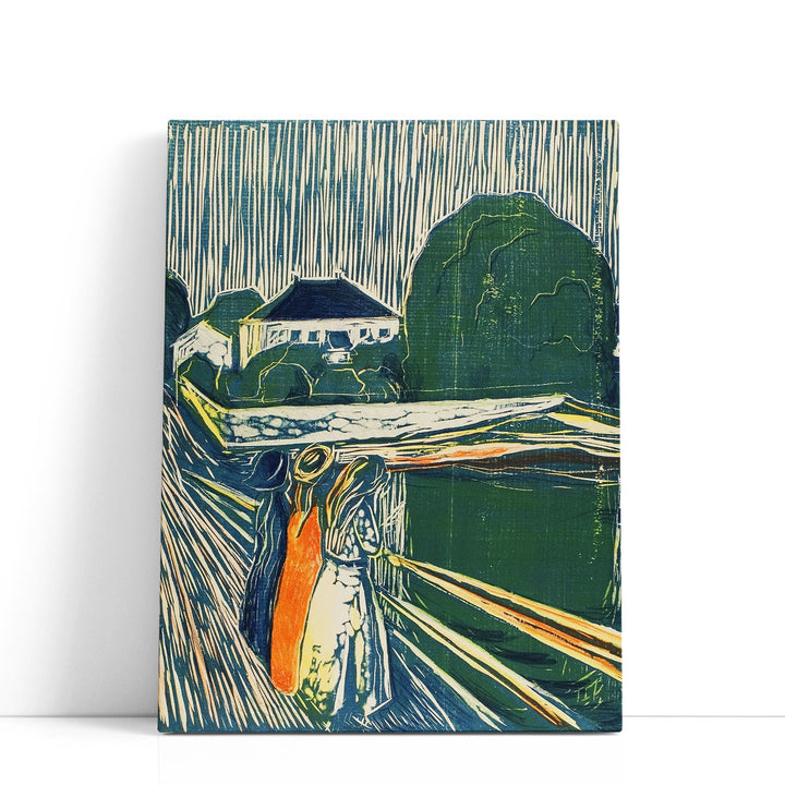The Girls on the Bridge, 1918 - Canvas Print Wall Art