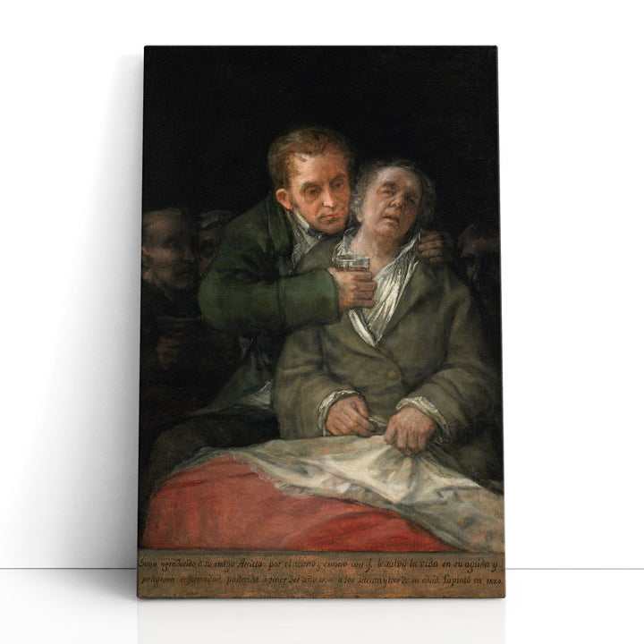 Self-Portrait with Dr Arrieta - Canvas Print Wall Art