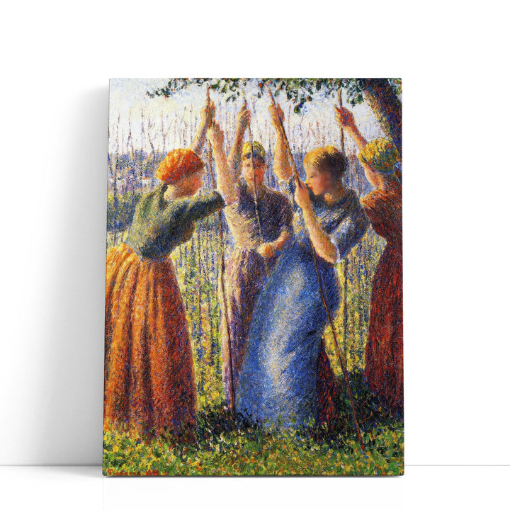 Peasant Women Planting Stakes, 1891- Canvas Print Wall Art
