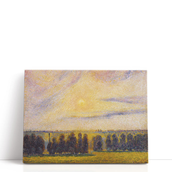 Sunset at Eragny - Canvas Print Wall Art