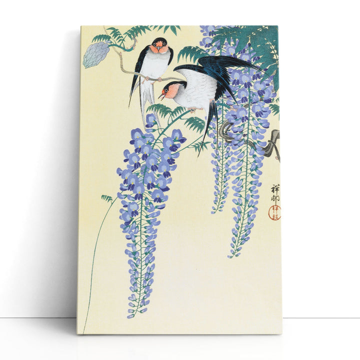 Swallows and Wisteria, 1930 - Canvas Print Wall Art