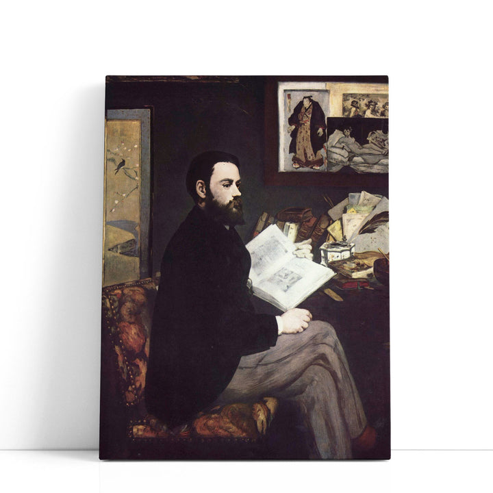 Portrait of Emile Zola, 1868 - Canvas Print Wall Art