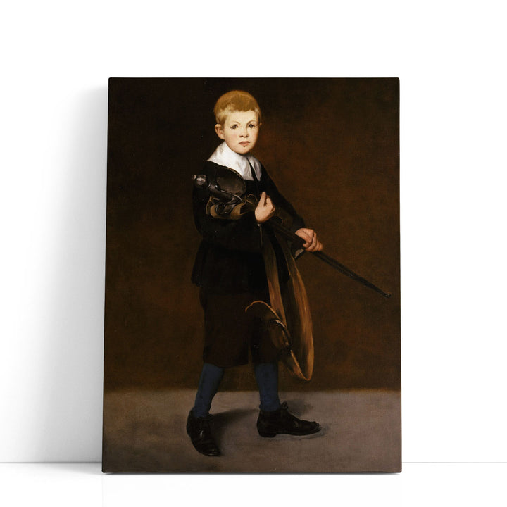Boy Carrying a Sword - Canvas Print Wall Art