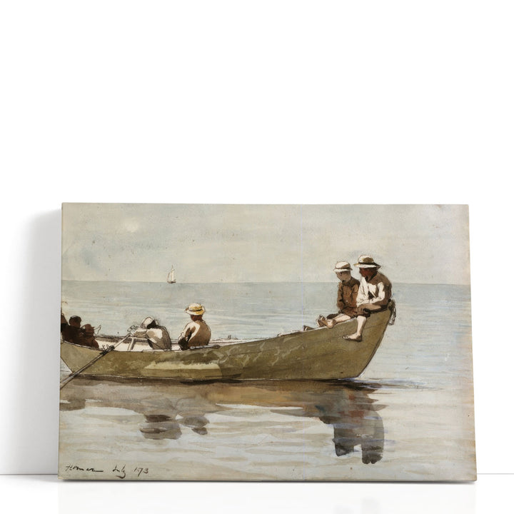 Boys in a Dory, 1873 - Canvas Print Wall Art