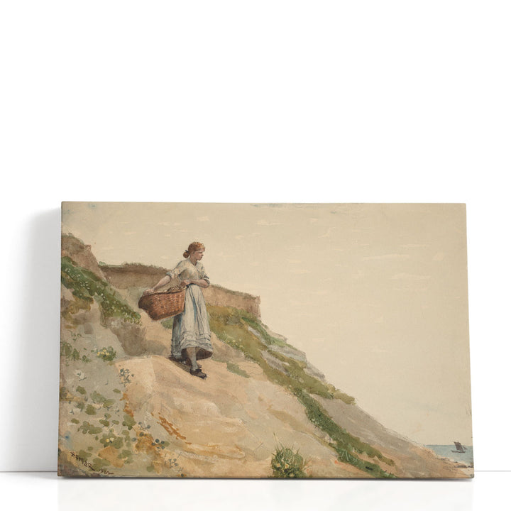 Girl Carrying a Basket, 1882 - Canvas Print Wall Art