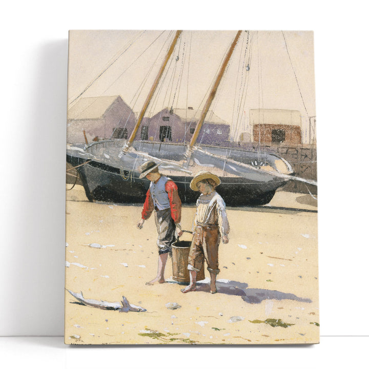 A Basket of Clams - Canvas Print Wall Art