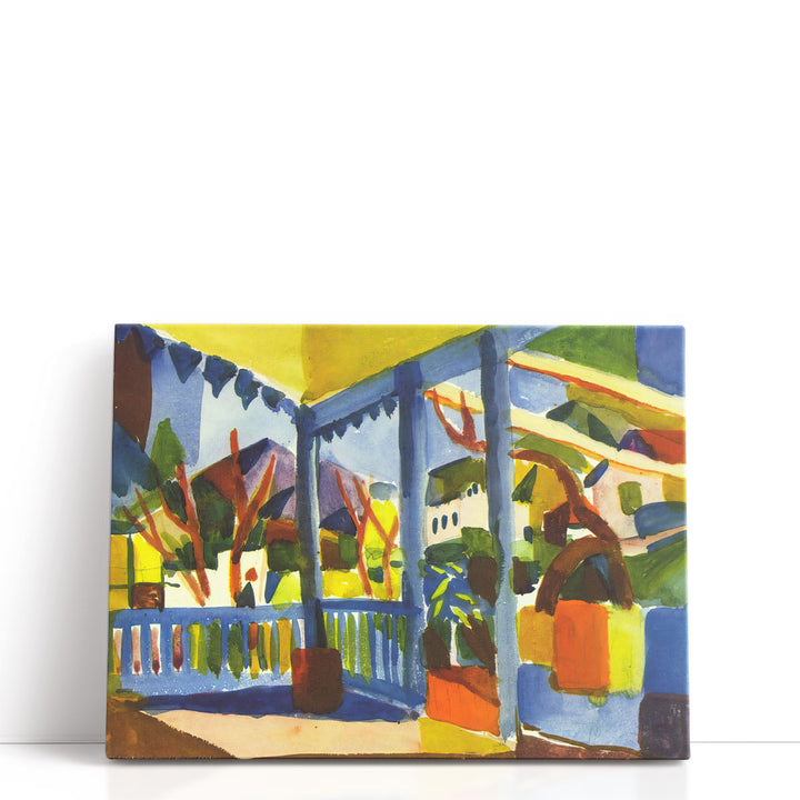 Terrace of the Country House in St. Germain - Canvas Print Wall Art