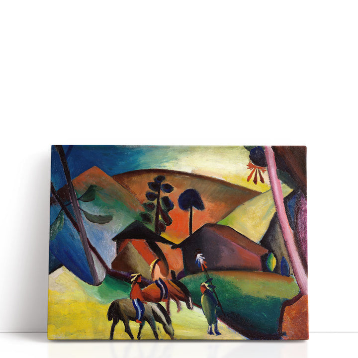 Indians on Horses, 1911 - Canvas Print Wall Art