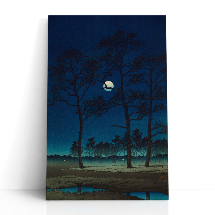 Winter Moon over Toyama Plain, 1931 - Canvas Print Wall Art