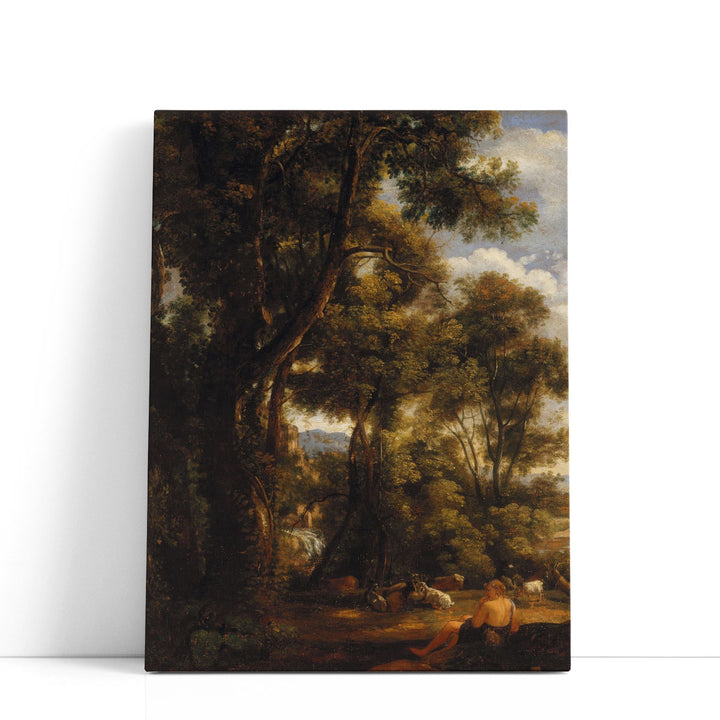 Landscape with Goatherd and Goats, 1823 - Canvas Print Wall Art