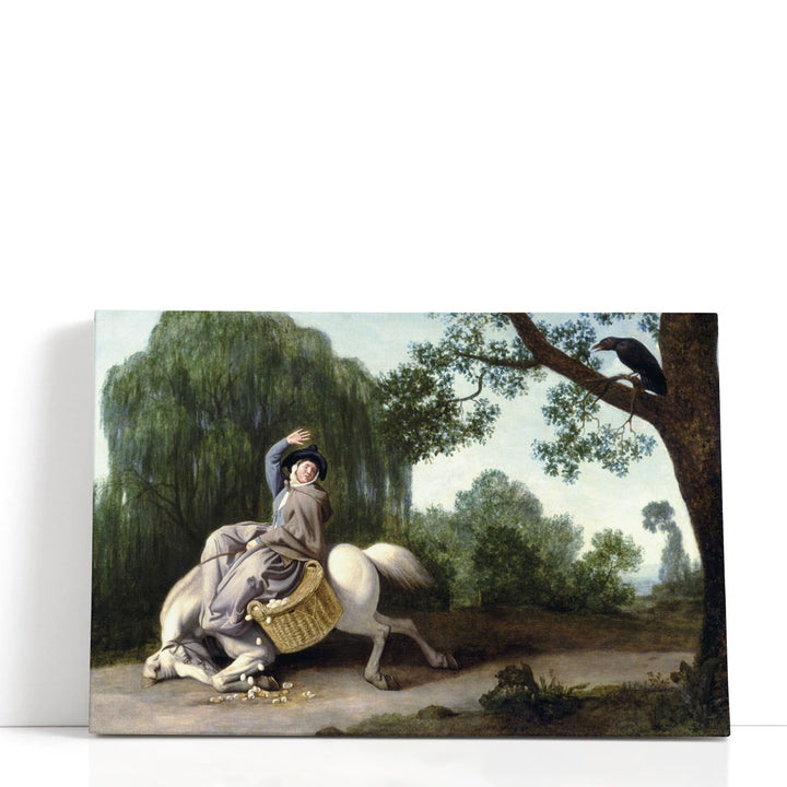 The Farmer's Wife and the Raven, 1786 - Canvas Print Wall Art