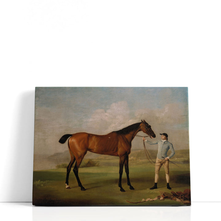 Molly Long Legs with her Jockey - Canvas Print Wall Art