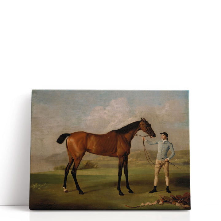 Molly Long Legs with her Jockey - Canvas Print Wall Art