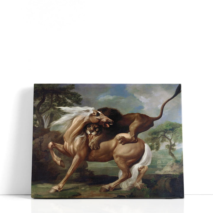 A Lion Attacking a Horse, 1762 - Canvas Print Wall Art