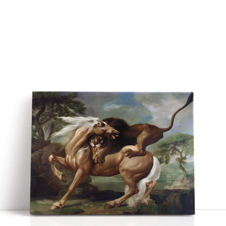 A Lion Attacking a Horse, 1762 - Canvas Print Wall Art