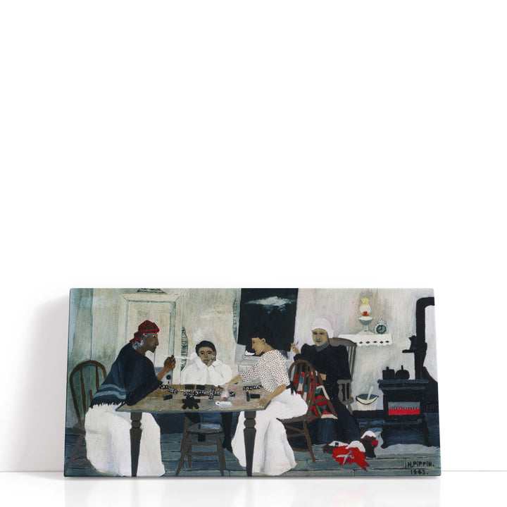 Domino Players, 1943 - Canvas Print Wall Art