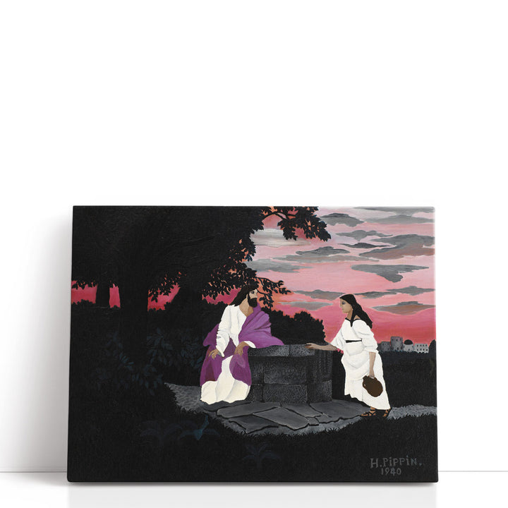 Christ and the Woman of Samaria - Canvas Print Wall Art