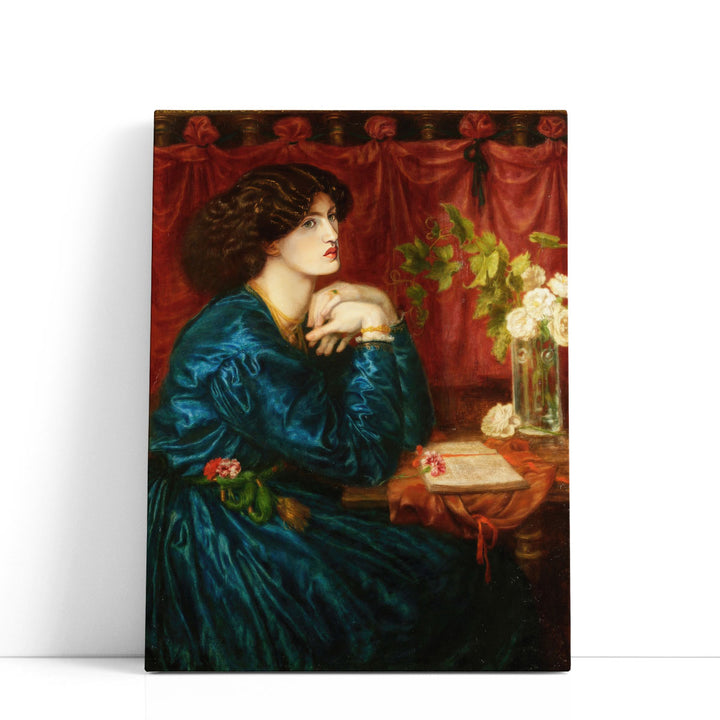 The Blue Silk Dress - Canvas Print Wall Art