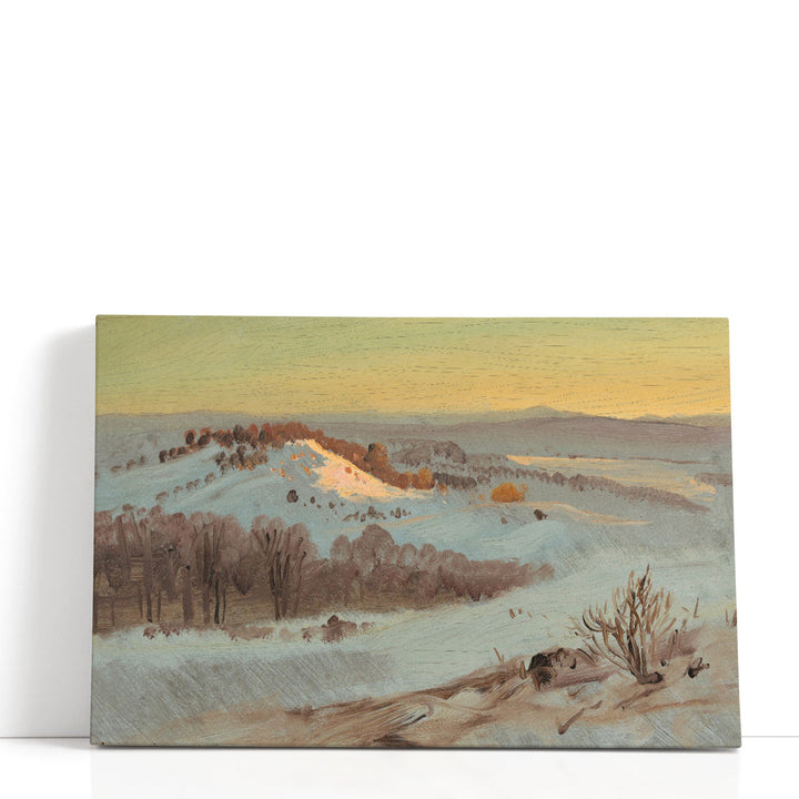 Hudson Valley, New York in Winter - Canvas Print Wall Art