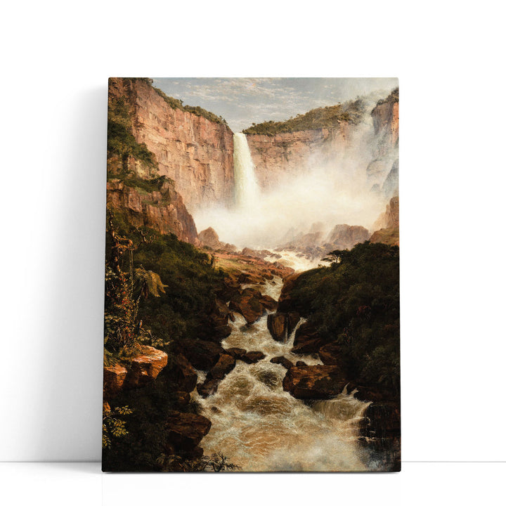 The Falls of the Tequendama near Bogota, New Granada - Canvas Print Wall Art