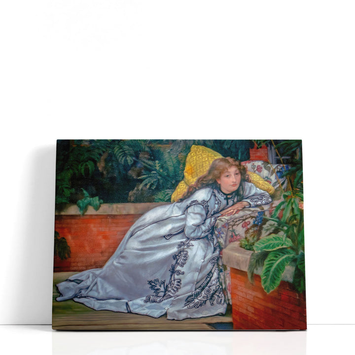 A Girl in an Armchair - Canvas Print Wall Art