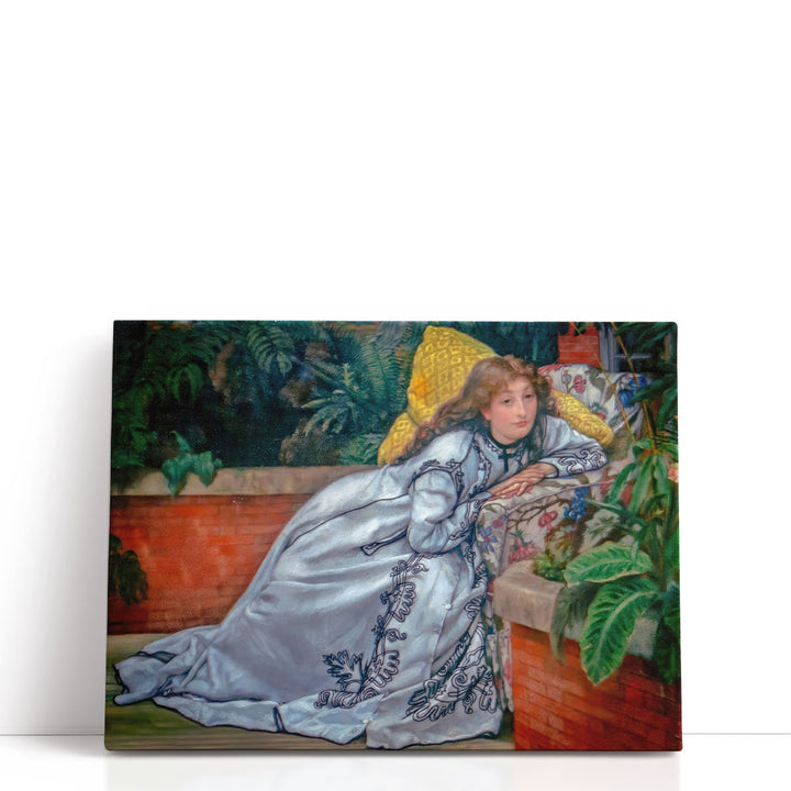 A Girl in an Armchair - Canvas Print Wall Art