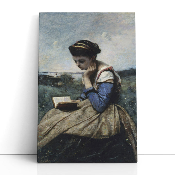 A Woman Reading - Canvas Print Wall Art