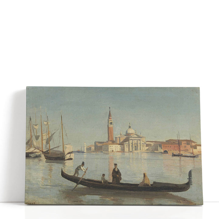 Venice Gondola on the Grand Canal - Canvas Print Wall Art