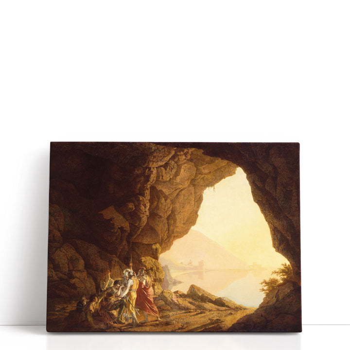 Grotto by the Seaside in the Kingdom of Naples with Banditti - Canvas Print Wall Art